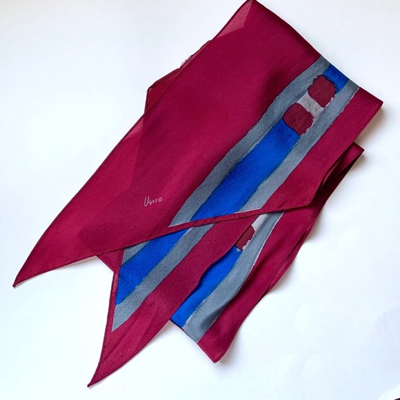 Vera vintage long silk scarf - Picture 5 of 5